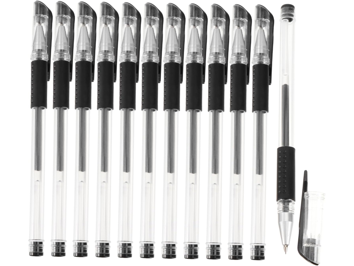Magiclulu Kit Com 12 Canetas Esferográficas Em Gel Ponta Fina De 0,5