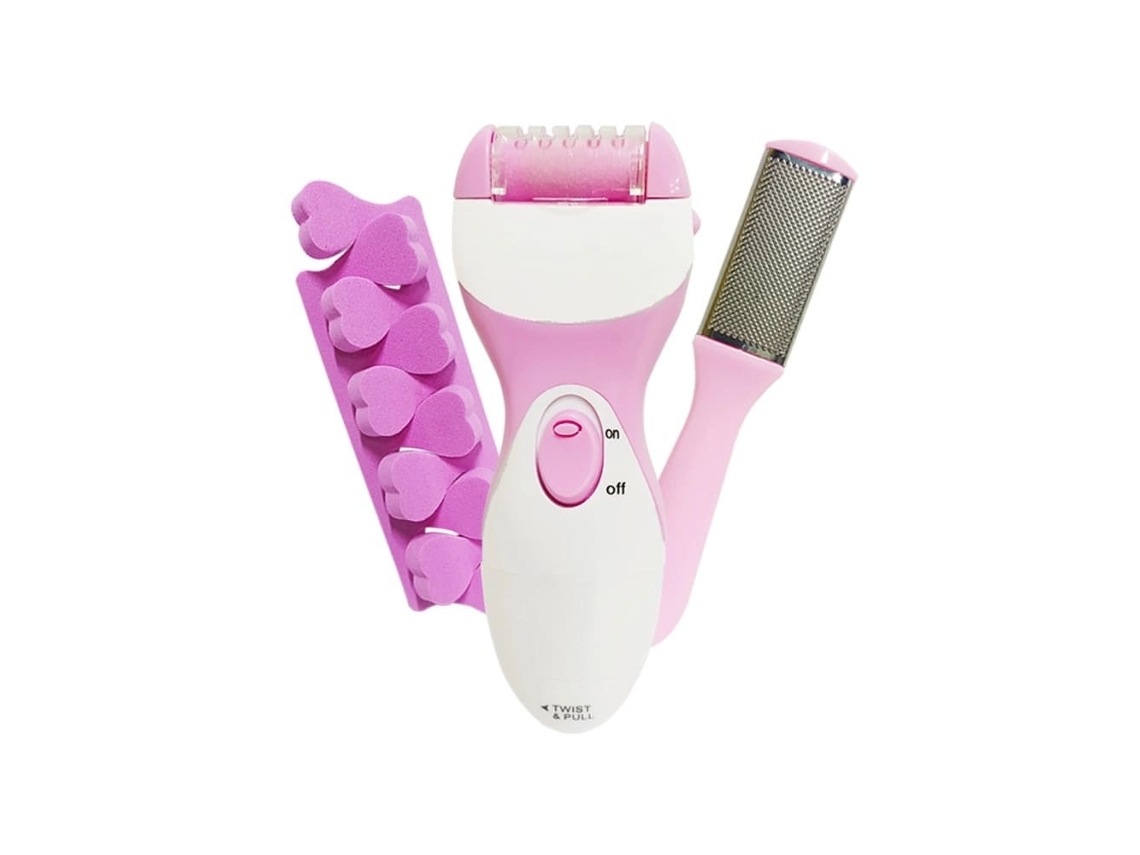 Kit Pedicure 4 em 1 Máquina Esfoliante Elétrico CLINKS