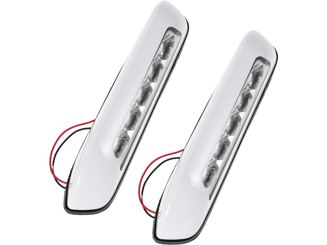 Conjunto De 2 Luzes Led À Prova D'água De 6w Para Toldo De Autocaravana, Iluminação Externa