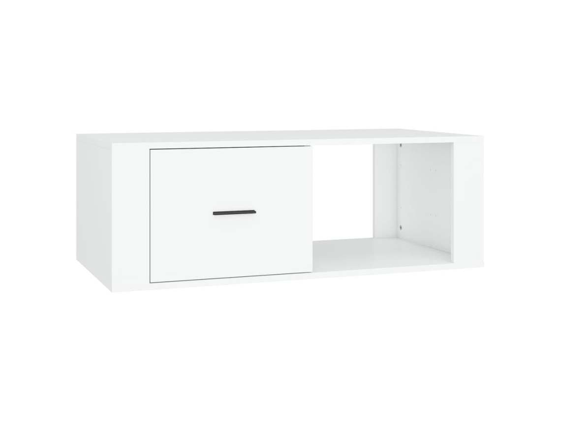 Mesa de centro Madeira Branco MAISON EXCLUSIVE (100x50,5x35 cm)
