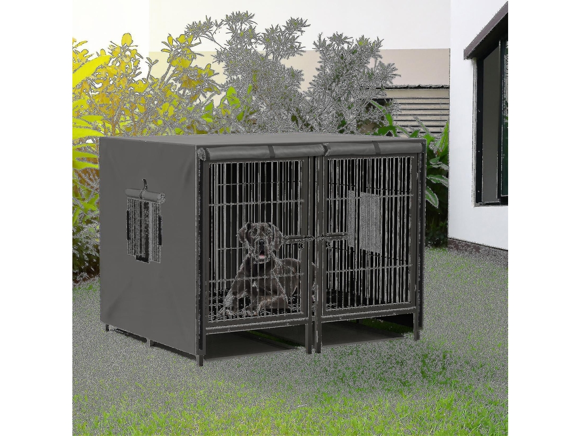 Capa Protetora SINI TECH STORE para gaiola de cão, 124,5x79x84cm, universal para recintos exteriores