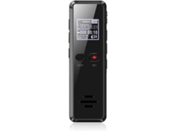 Gravador de Áudio Digital de 16Gb com Mp3 Player para Entrevistas em Conferências e Palestraspreto