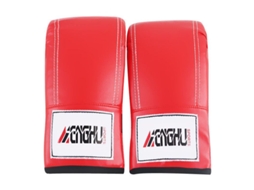 Luvas Com Fecho De Velcro Techniquecombat Vermelhas Brilvibera