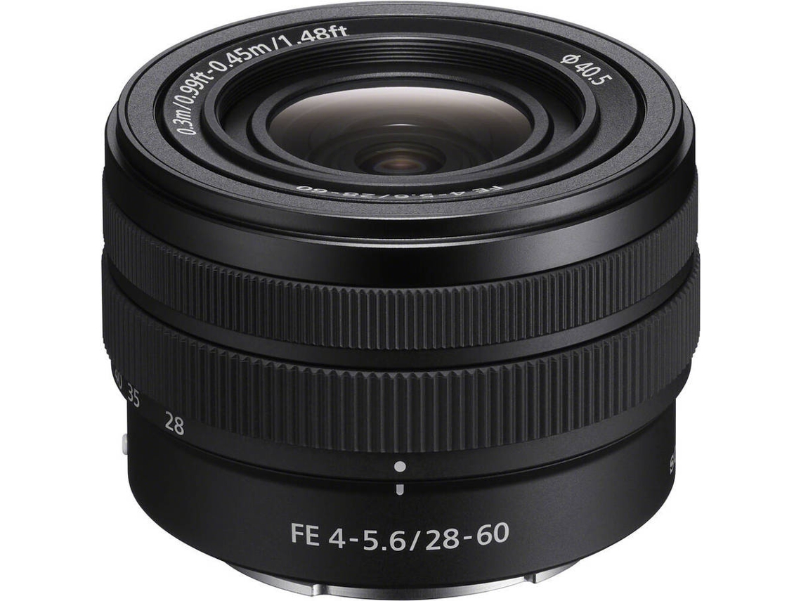 Objetiva SONY FE 28-60mm F4-5.6 (E-Mount - F/5.6 - F/4)