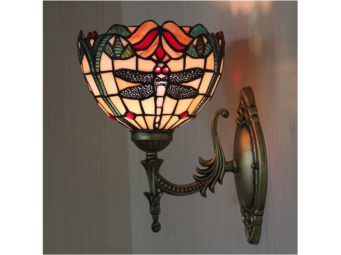 Arandela Tiffany, Arandela Vintage, Arandela Estilo Tiffany, Luminárias De Leitura Elegantes, Iluminação Antiga