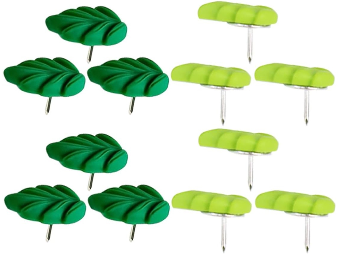 Tachinhas De Cortiça Nolitoy, Com Design Estético De Folha, Conjunto De 20 Peças Em Resina E Metal, Úteis Para