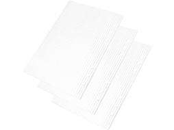 Conjunto De 3 Capas Minimalistas Osaladi Fichário 6 Argolas, Em Acrílico Transparente De Alta Qualidade, Ideais