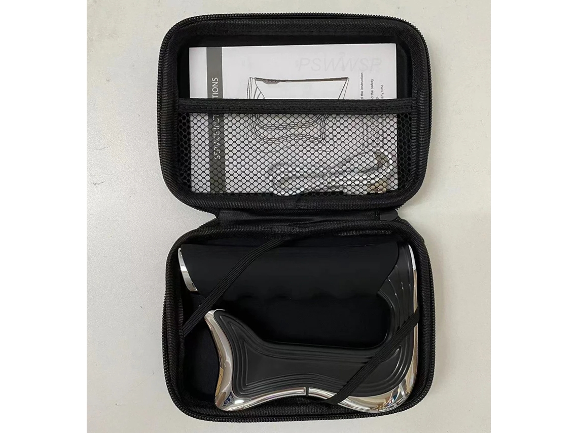 Pistola de Massagem Elétrica para Fáscia, Estimulador Muscular por Microcorrente, Ferramenta de Reabilitação Corporal MDUG (preto)