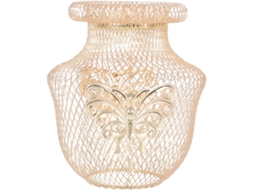 Abajur Decorativo de Ferro Forjado Banhado a Ouro com Estampa Floral, Acessório para Luminária Suspensa. SFUSHOS