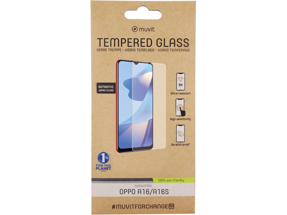Película Vidro Temperado Oppo A16/A16s MUVIT (Outlet Caixa Aberta)