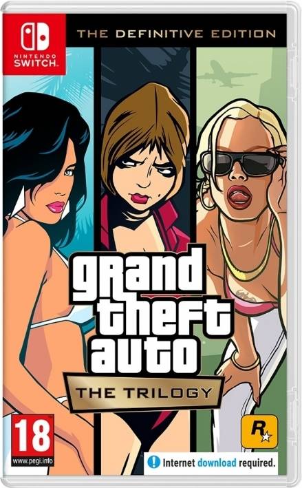 Jogo Nintendo Switch GTA Trilogy (Código de Descarga na Caixa)