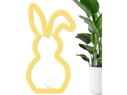 Luminária Noturna Neon Coelho 28 Cm (11,02 Polegadas) Em Abs Com Led