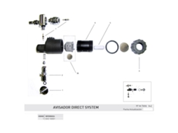 Botão de Metal Direct System Pro Pretocressi