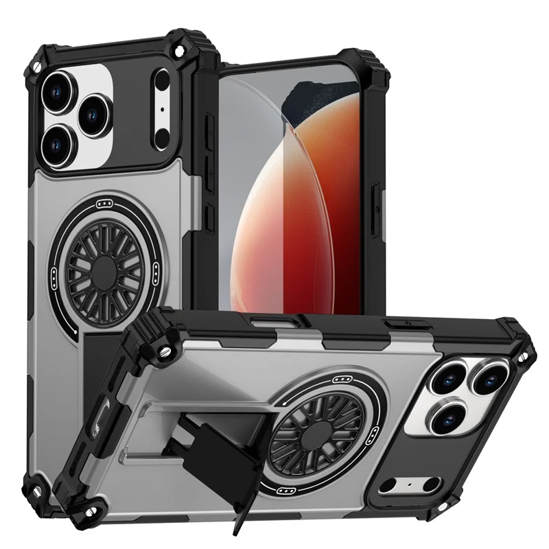 (prateado, Iphone 16 Pro Max) Capa Protetora Reforçada E Espessa, Compatível Com Carregamento Sem Fio Magnético E Resistente A Quedas.