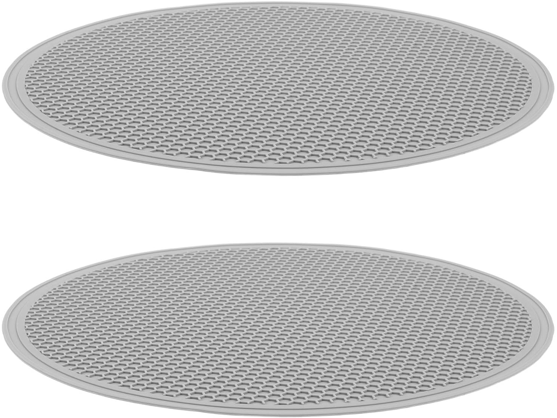 Suportes Redondos De Silicone 30cm 12-polegadas, Resistentes Ao Calor, Para Pratos E Panelas Quentes, Com Base