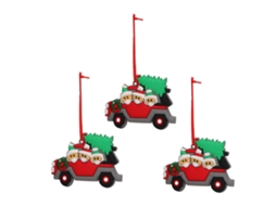 Laxiscreed Conjunto De 3 Ornamentos De Natal Em Pvc Para Decoração De Árvore Natalina