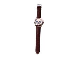 Relógio de Quartzo Masculino Chronograph com Pulseira de Couro Pu e Resistente À Água