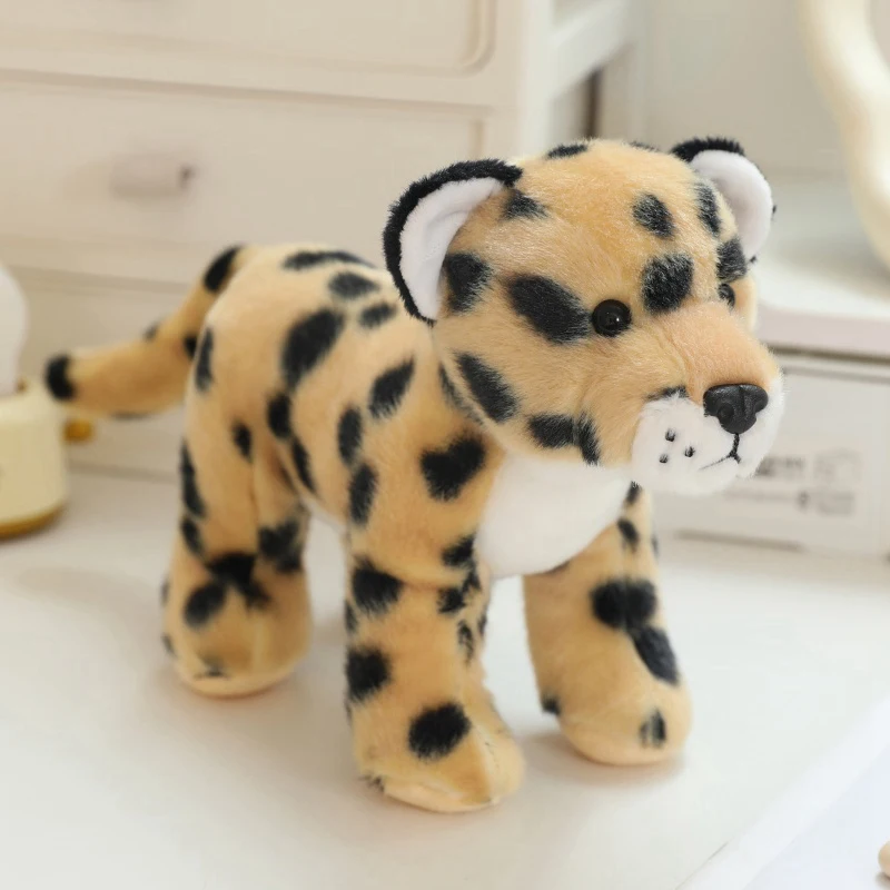 Lindo Brinquedo de Pelúcia de Animal, Boneco Infantil Feito À Mão MDUG (leopardo)