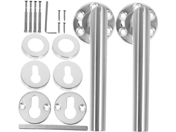 Conjunto De 1 Maçaneta De Aço Para Porta Com Fechadura Interna, Design Europeu.