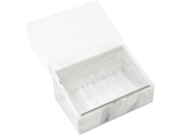 Cortador De Fita Adesiva Para Cílios, Design Quadriculado, Branco