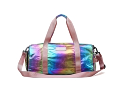Bolsa Esportiva Feminina Tamanho Médio, Leve e Dobrável, Ideal para Viagens Curtas, com Compartimento Impermeável Sapatos Secos Molhados, Pe AQUAFORGE