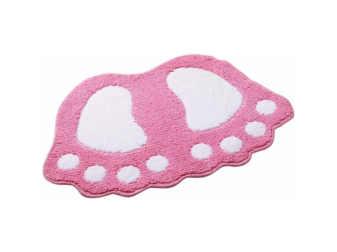 Tapete Grande Antiderrapante Para Banheiro E Chuveiro - Absorvente - Rosa 48 X 67 Cm - Fei Yu