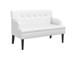 Bench, Benches Vidaxl Branco Couro Artificial (n/a)