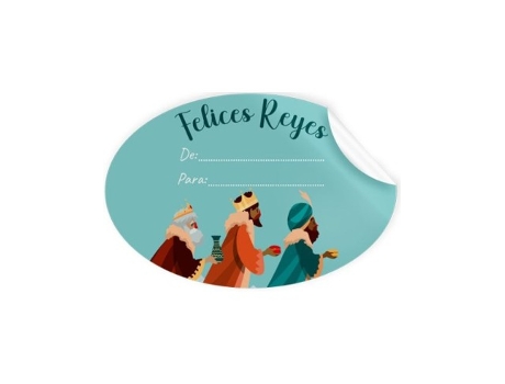 Livro Rollo 250 Etiquetas Felices Reyes Nombres De Desconocido (espanhol)