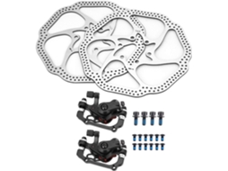 Conjunto De Freios Para Mountain Bike Com Freios A Disco Mecânicos, Resistentes A Altas Temperaturas Gokoco