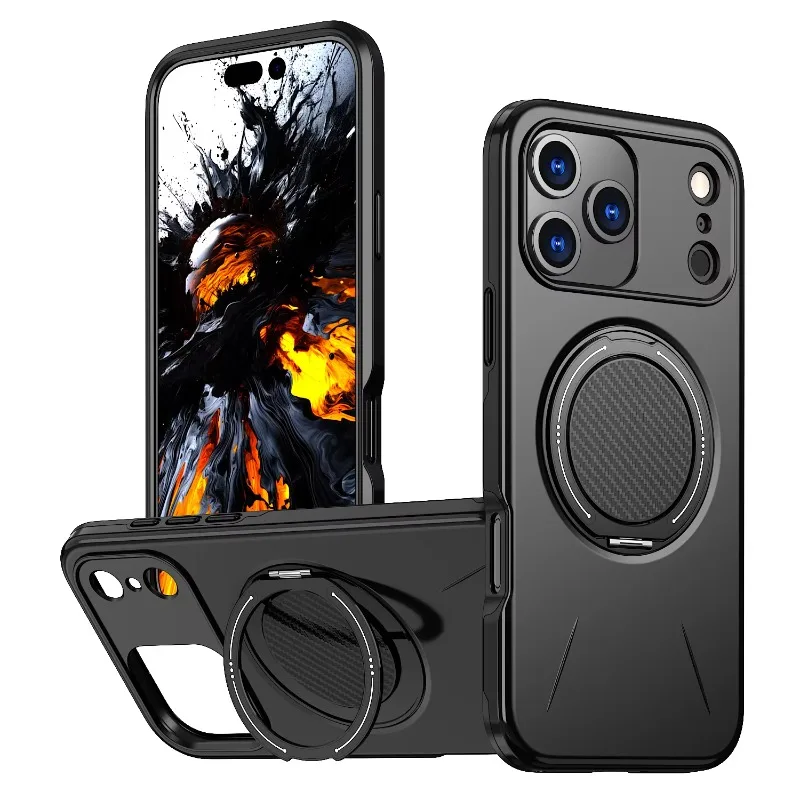 (preto, Para Iphone 15 Plus) Capa Protetora Com Suporte Magnético Para Carro, À Prova De Choque E Com Carregamento Sem Fio.