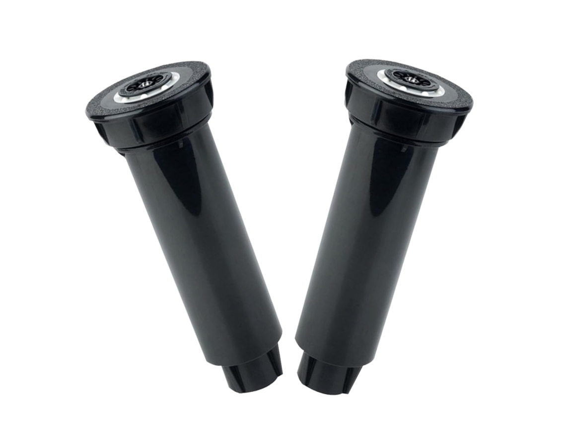 Aspersor De Gramado Automático Retrátil Em Abs Preto, Fácil De Instalar.