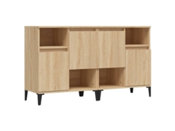 Sideboard, Sideboards Vidaxl Marrom Madeira Processada (n/a)