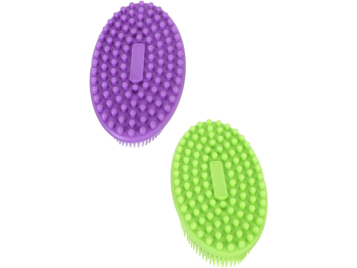 Lurelia Kit De 2 Escovas De Silicone Para Banho De Cuidado Corporal, Antiderrapante, Massagem Suave E Cor Verde
