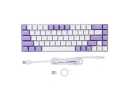 Aetheria teclado Mecânico 68 Teclas Hot Swappable Red Switch Rgb 60% Compatível Win Android Ios Harmonyos