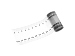 Régua métrica portátil Nuobesty de 100 cm, flexível e transparente, com escala dupla, ideal para materiais e design de materiais.
