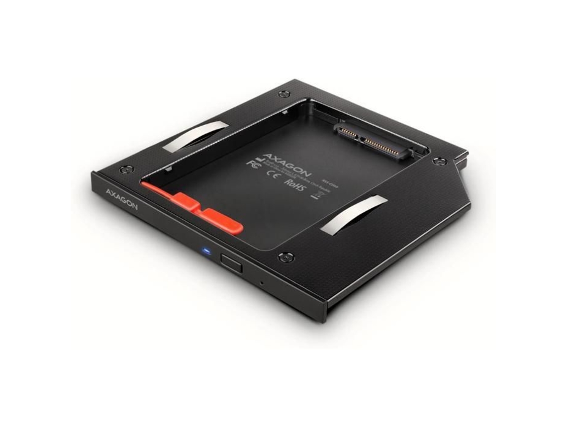 Adaptador Axagon Rss Cd09 2.5 Zoll Ssd/hdd Para Potência Óptica, 9,5 Mm, Led 8595247906533 Aucune