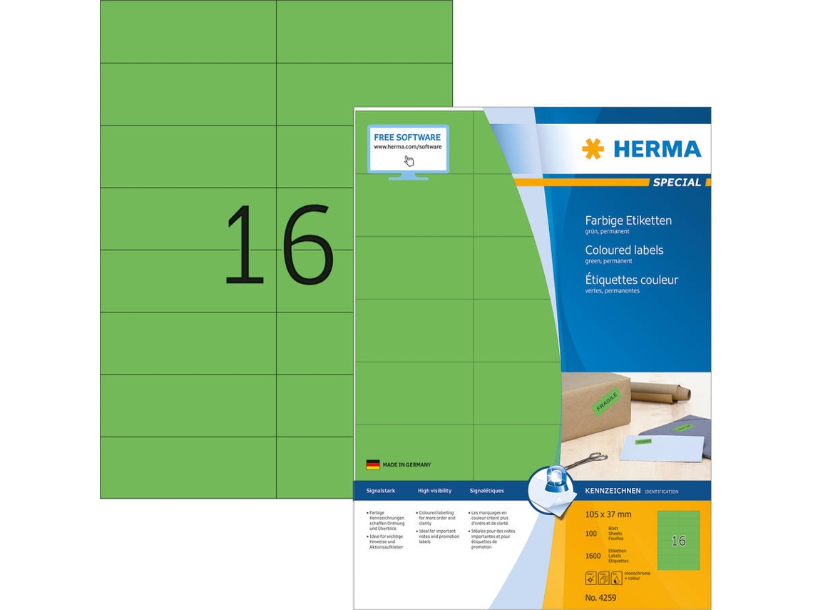 Etiqueta para impressão HERMA 4259