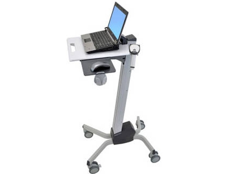 NEO-FLEX Laptop Cart - Carrinho Para Notebook - Pl?stico, Alum?nio, AÇO - Dois Tons de Cinza