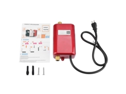Aquecedor de Água Elétrico Sem Tanque 3000w Mini para Cozinha Lavagem com Display Lcd