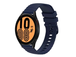 Pulseira De Silicone Sólida Com Estampa Ondulada E Pontilhada Para Samsung Galaxy Watch4 (40 Mm/44 Mm, 20 Mm).