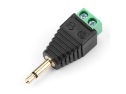 Adaptador Plug 3.5mm Terminal Parafusos 2pcs 10
