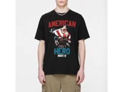 Rockinstone Rocky Movie Hero Black Adult T-shirt Size:xl
