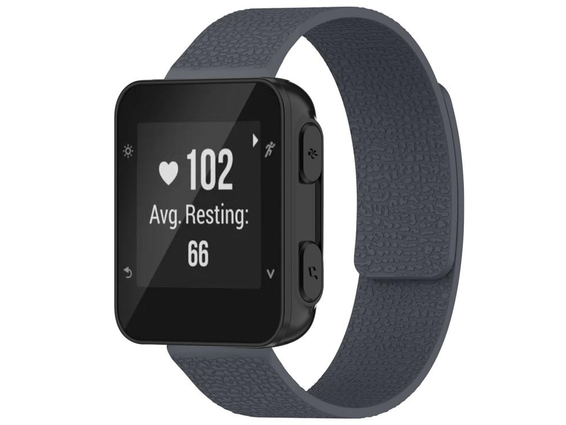 Bracelete para Garmin XIAOMOYU Forerunner 35 / 30 / 35j Silicone Magnético Textura de Lichia Cinza (20mm)