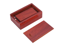 Pen Drive Usb 2.0 Com Capa De Madeira Rosewood 32gb Com Caixa U Disk
