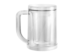 Caneca De Cerveja Congelada De 400ml Com Parede Dupla E Alça Para Resfriamento Rápido E Uso Com Diversas Bebidas.