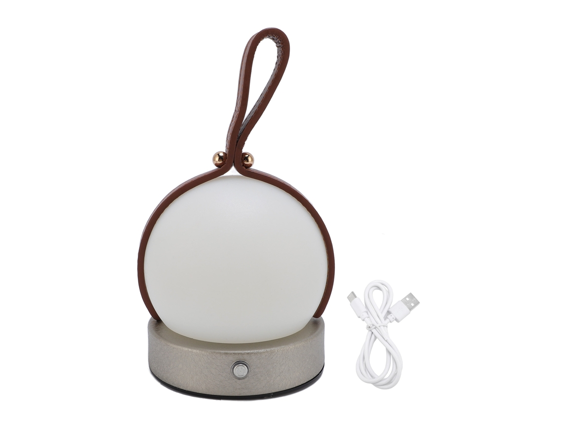 Lâmpada de Mesa Portátil Recarregável Sem Fio 3 Modos de Cor Usb Bateria para Acampamento e Lar