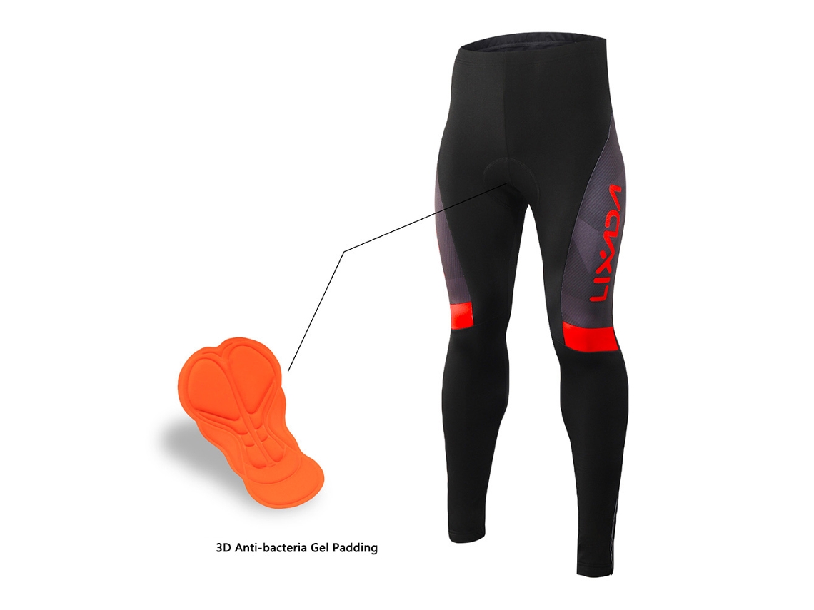 Business conjunto de roupa de ciclismo masculino inverno com jaqueta impermeável e calças com preenchimento 3D | S/MARCA
