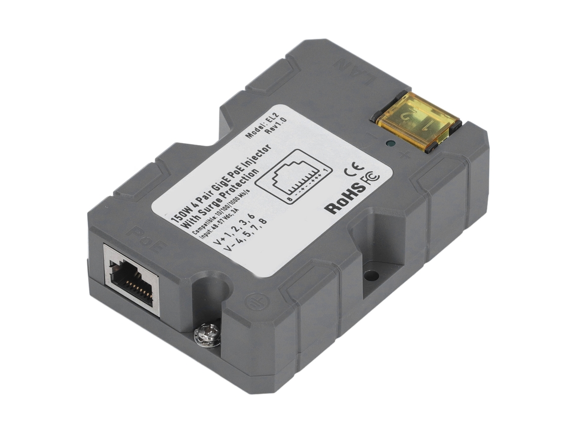 Laxiscreed Poe Injector 150w Gige Para Redes De Alta Potência