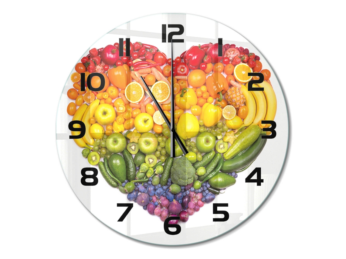 Relógio De Parede Multicor Decorativo Quadrado Espelharte (60 Cm)