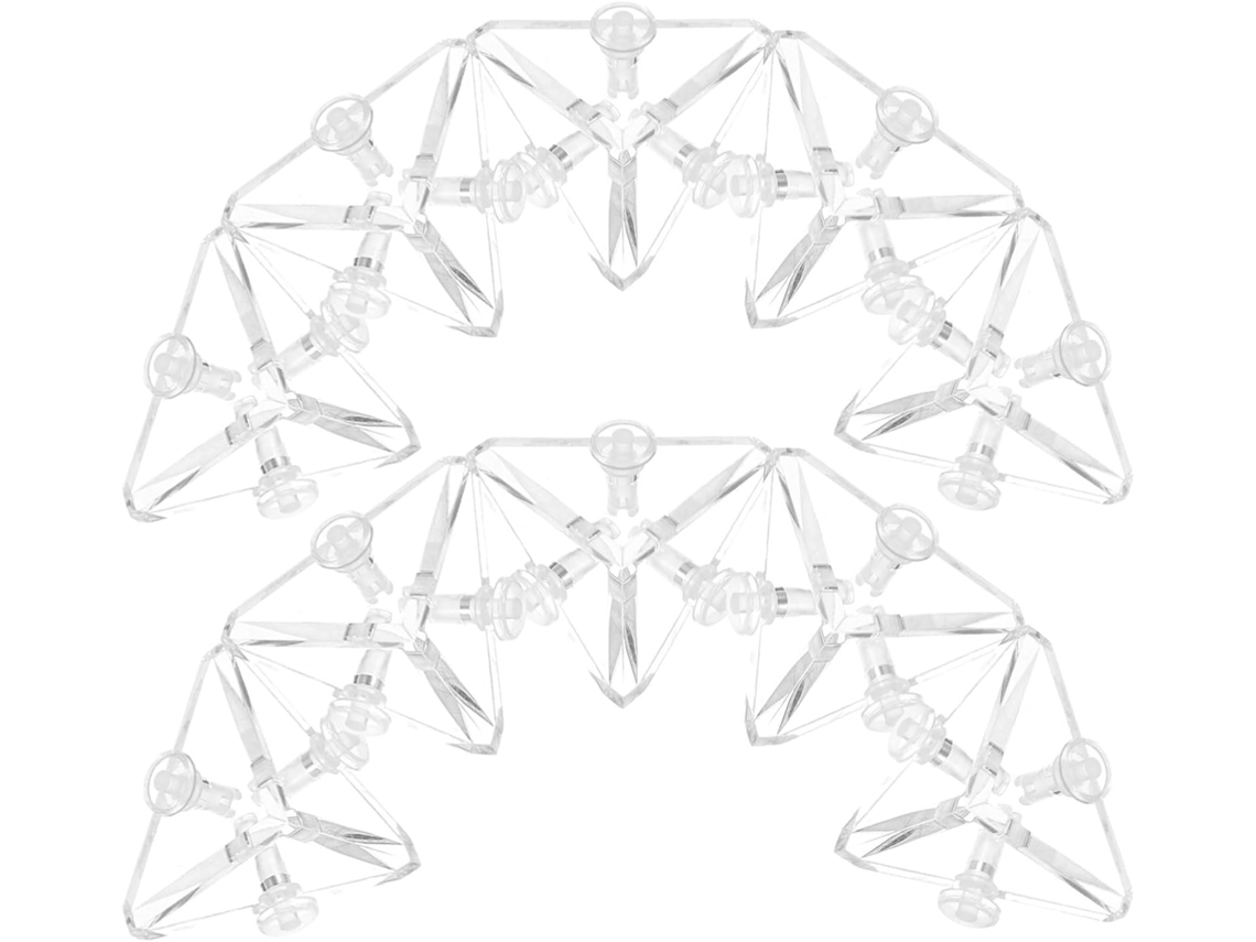 Vicasky Conector Triangular De Acrílico, Reforço De Canto, 12 Peças